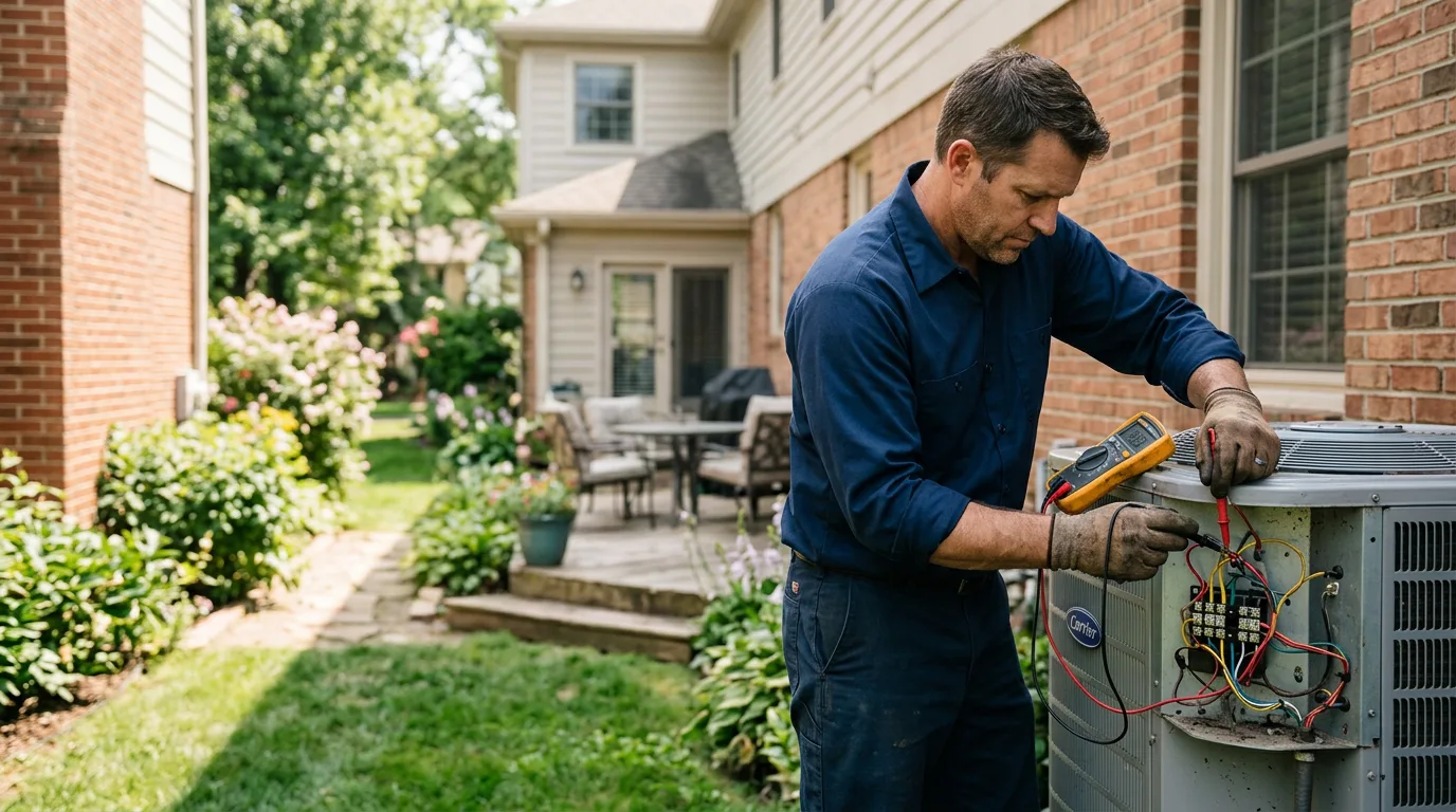 HVAC technician working near Goltry, OK